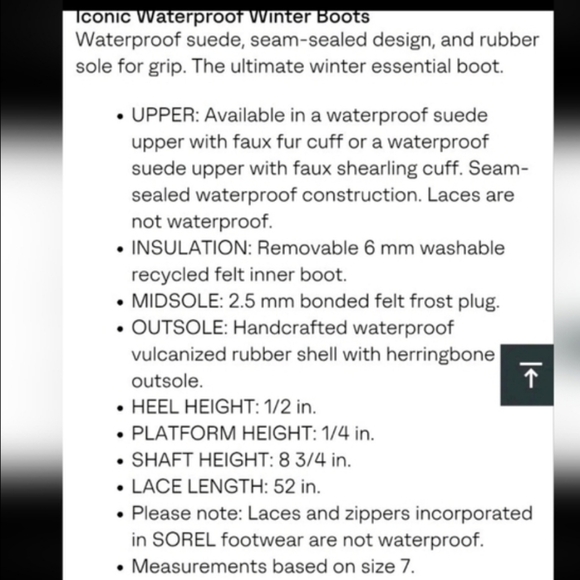 Sorel Joan of Arctic Waterproof Suede Leather Winte Snow Boot Brown Gray Women 7 - Picture 12 of 14